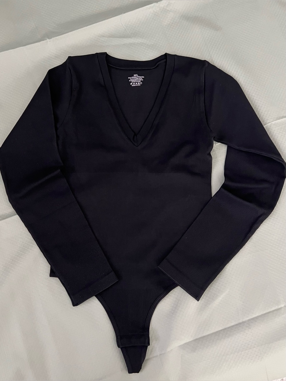 HeyShape Long Sleeve Scoop Neck Bodysuit Size: M/L